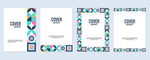 Abstract colorful geometric background for poster and cover vector