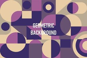 Flat geometric bauhaus background vector