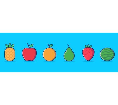 a collection of several types of fruit