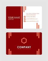 Abstract business card template vector