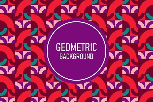 Flat geometric background