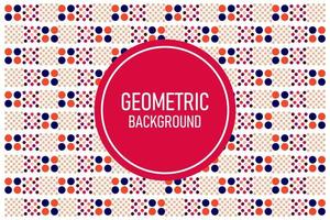 Flat geometric background vector