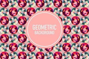 Flat geometric background vector