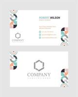 Abstract business card template vector