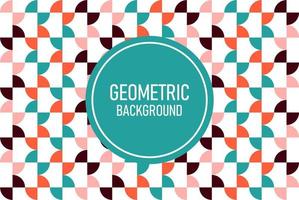 Flat geometric background vector