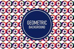 Flat geometric background vector