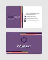 Abstract business card template vector