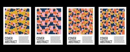 Abstract colorful geometric background for poster and cover vector