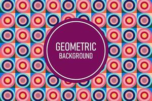 Flat geometric background vector