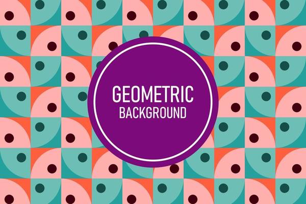 Flat geometric background