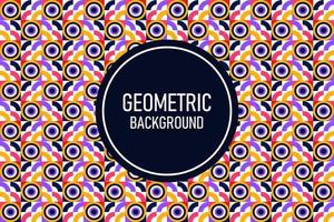 Flat geometric background vector