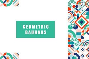 Flat geometric background vector