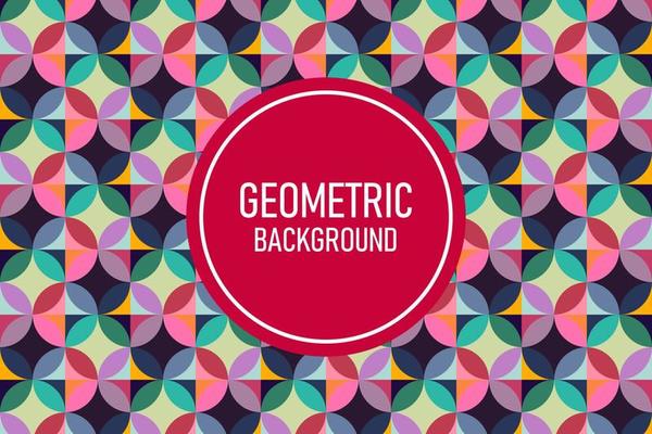Flat geometric background