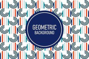 Flat geometric background vector