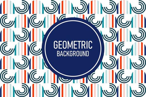 Flat geometric background