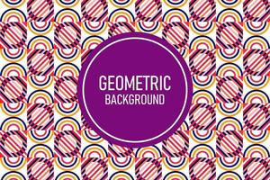 Flat geometric background vector