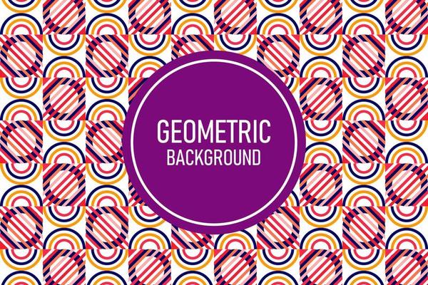 Flat geometric background