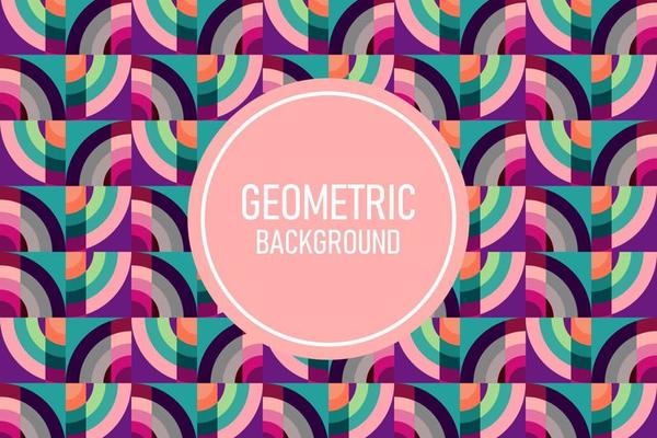 Flat geometric background