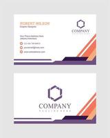 Abstract business card template vector