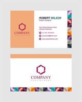 Abstract business card template vector