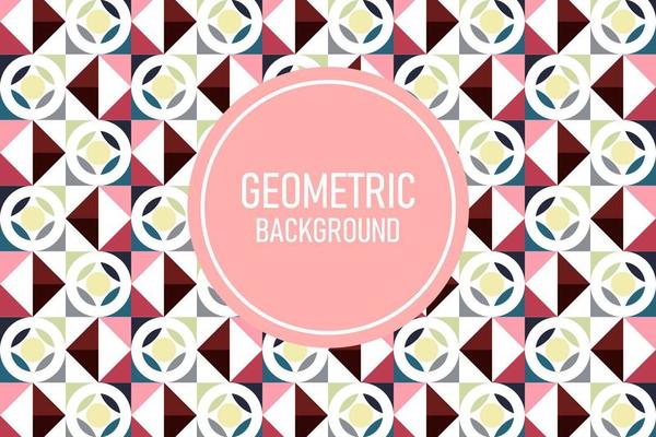 Flat geometric background