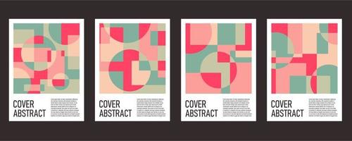 Abstract colorful geometric background for poster and cover vector