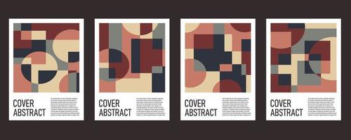 Abstract colorful geometric background for poster and cover vector