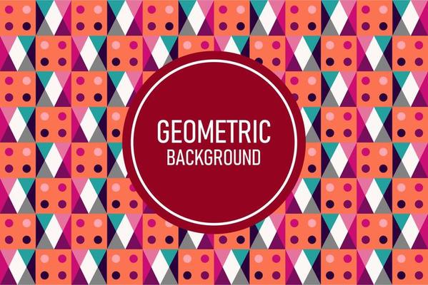 Flat geometric background