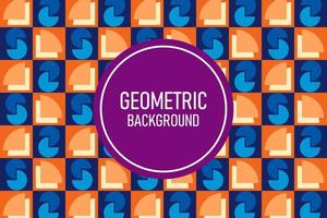 Flat geometric background vector