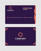 Abstract business card template vector