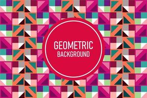 Flat geometric background vector