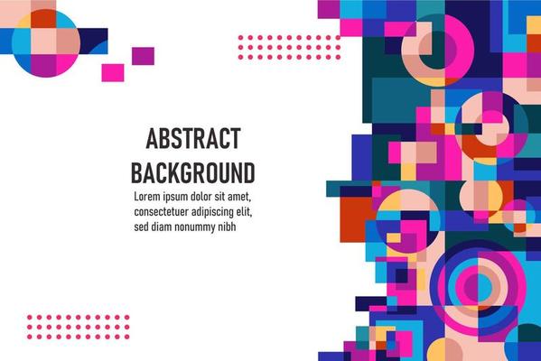 Flat geometric background