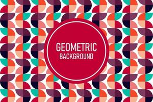 Flat geometric background vector