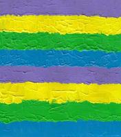 Colorful stripes textured background. Palette knife acrylic painting. Purple, blue, green, yellow colors backdrop. Will be a great template for your design. photo