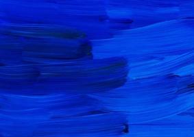 Abstract art background oil painting, cobalt blue texture. Brush strokes on paper. Contemporary artwork. photo