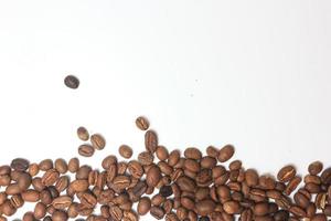 Coffee beans. Isolated on a white background. photo