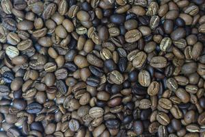 Roasted coffee beans background photo