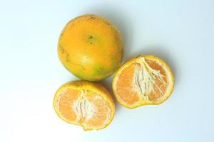 fresh indonesian orange isolated on white background photo