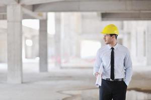 architect on construction site photo