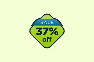 37 discount, Sales Vector badges for Labels, , Stickers, Banners, Tags, Web Stickers, New offer. Discount origami sign banner.