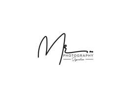 Letter MR Signature Logo Template Vector