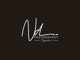 Letter ND Signature Logo Template Vector