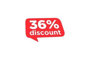 36 discount, Sales Vector badges for Labels, , Stickers, Banners, Tags, Web Stickers, New offer. Discount origami sign banner.