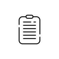 Notes, Notepad, Notebook, Memo, Diary, Paper Dotted Line Icon Vector Illustration Logo Template. Suitable For Many Purposes.