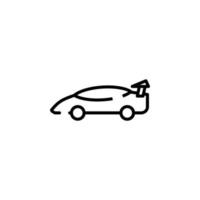 Car, Automobile, Transportation Dotted Line Icon Vector Illustration Logo Template. Suitable For Many Purposes.