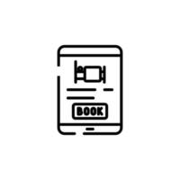 Booking, Ticket, Order Dotted Line Icon Vector Illustration Logo Template. Suitable For Many Purposes.