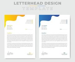 Professional creative letterhead template design for your business vector