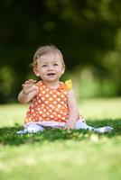 baby in park photo