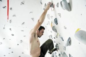 man exercise sport climbing photo