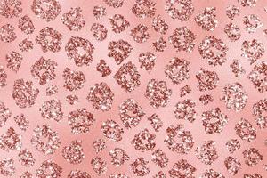 Rose Gold Glam Glitter Animal Skin Texture Background, Animal Skin Pattern. photo